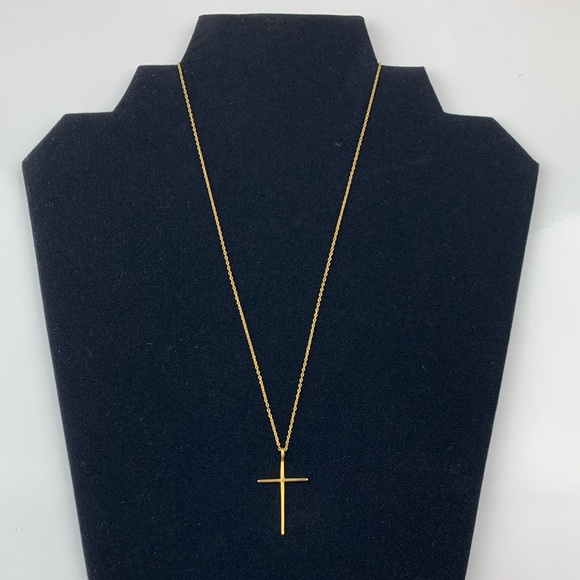 18K GOLD DIPPED. 17 inch chain - Picture 1 of 5